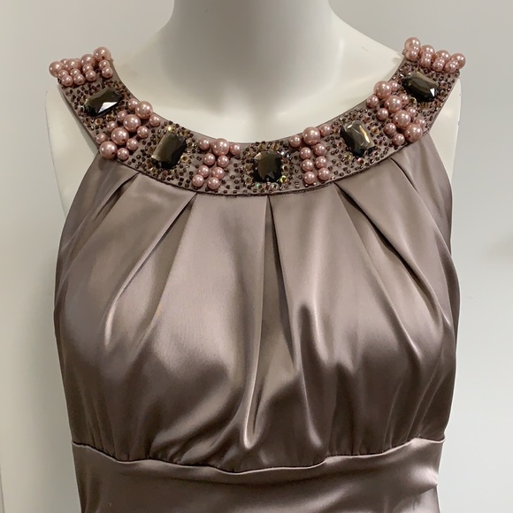 Suzi Chin for Maggy Boutique satin dress - Picture 3 of 14